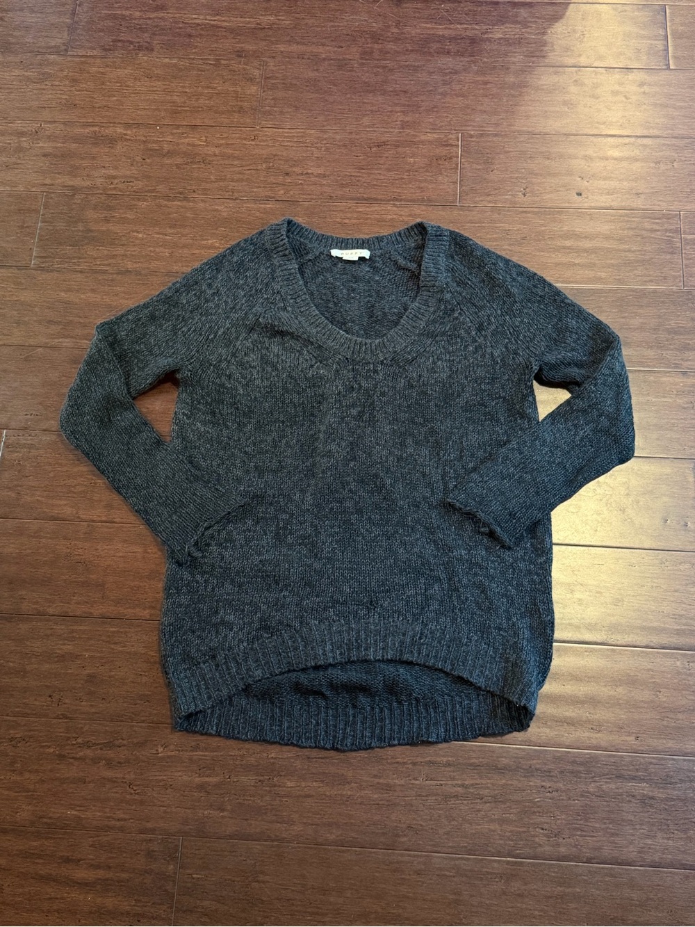 Duffy Charcoal Knit Cashmere Sweater